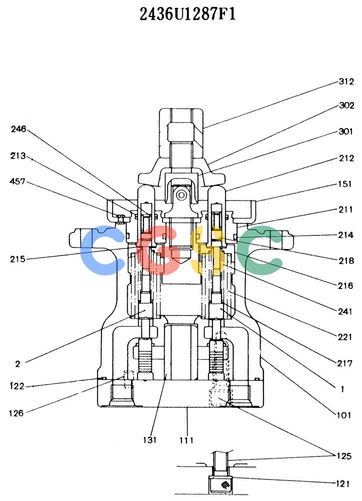 神钢零件查询(K916LC) - MARK II EXCAVTOR ASN YS0201 (1/89-12/03) (10-012) - VALVE ASSY, PILOT Kobelco