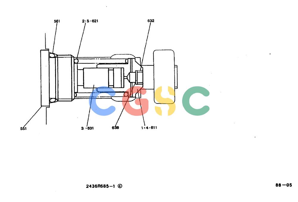 神钢零件查询(MD200BLC) - EXCAVATOR BTW YQ0101 - YQ0564 (1/80-12/06) (11-004) - VALVE ASSY, RELIEF- 2436R685- F1,F2,F3 Kobelco