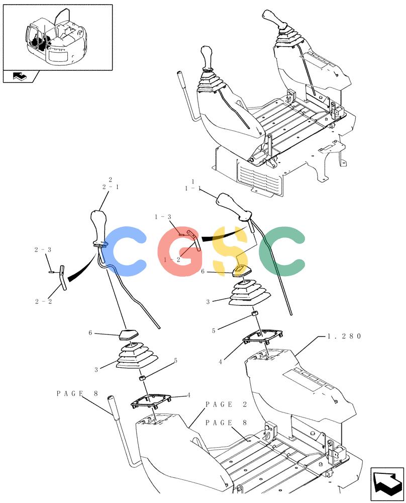 纽荷兰零件查询(E235BSR) - CRAWLER EXCAVATOR (5/07-) (1.070[09]) - CONTROLS New Holland Constructuion