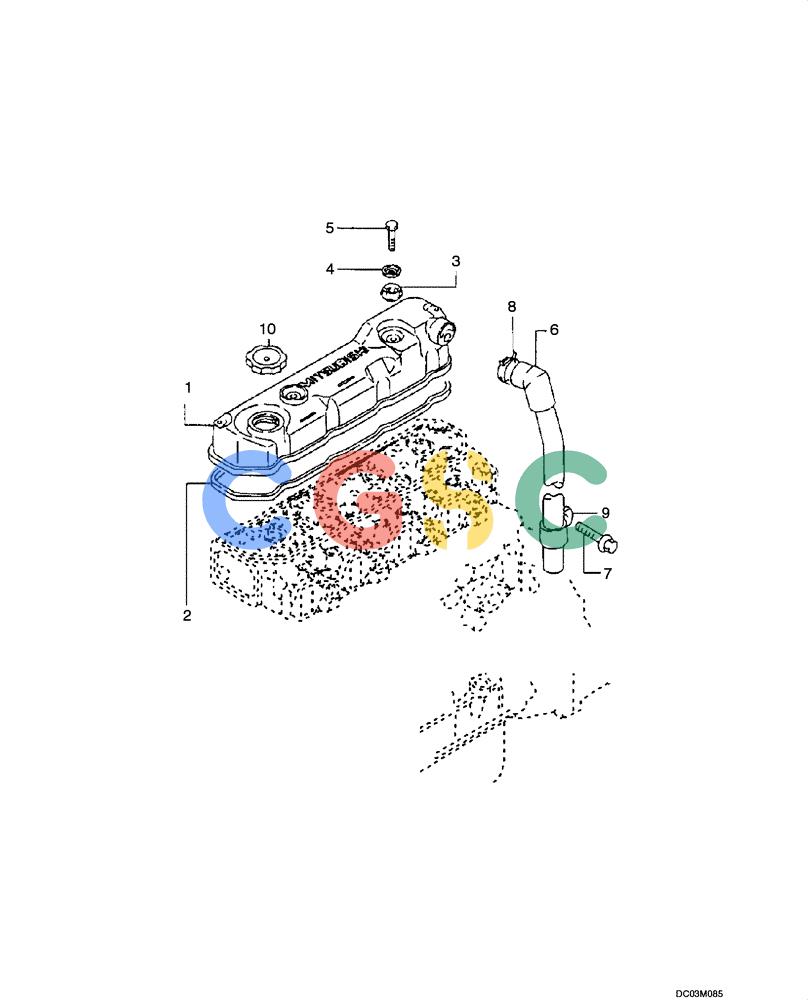 纽荷兰零件查询(EH160) - CRAWLER EXCAVATOR (9/03-) (02 -31[00]) - CYLINDER HEAD AND COVER New Holland Constructuion