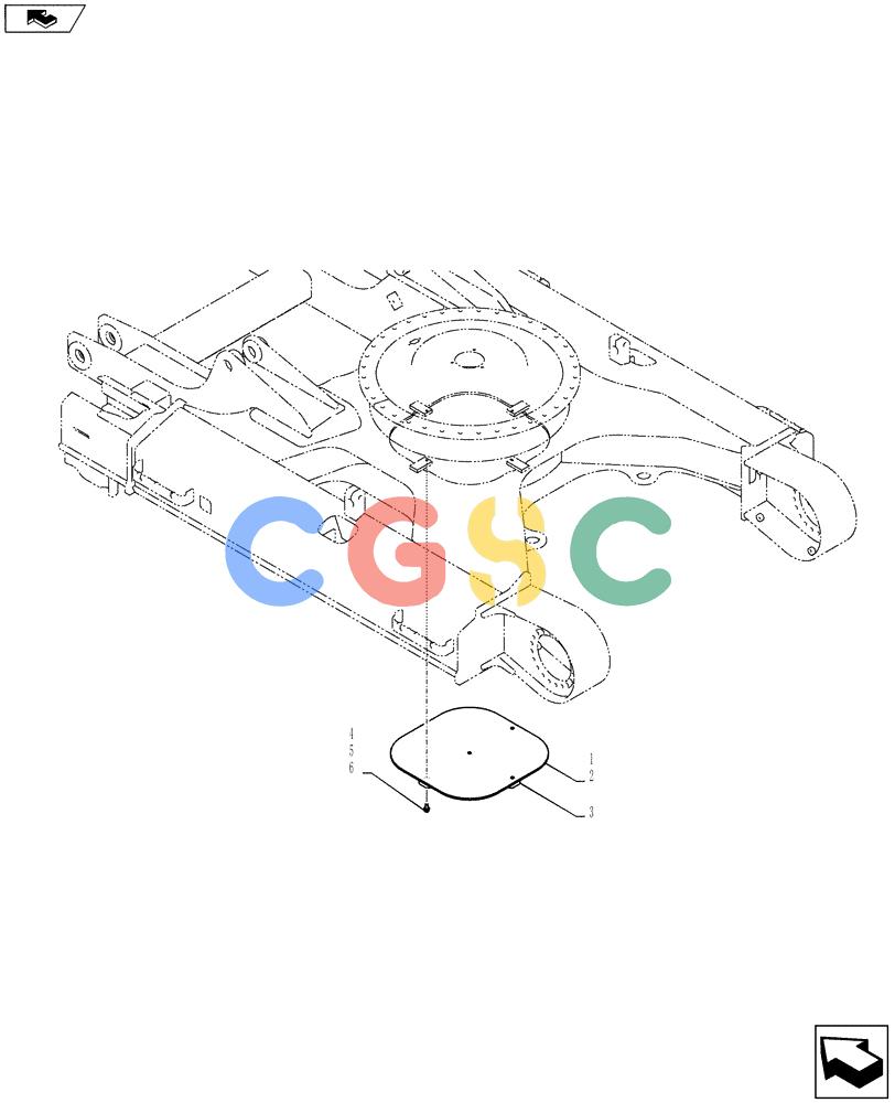 纽荷兰零件查询(E135B) - CRAWLER EXCAVATOR TIER 3 - ASN YH05-07001 (N8TA13006) (1/08-) (05-06[00]) - COVER ASSEMBLY, UNDER New Holland Constructuion