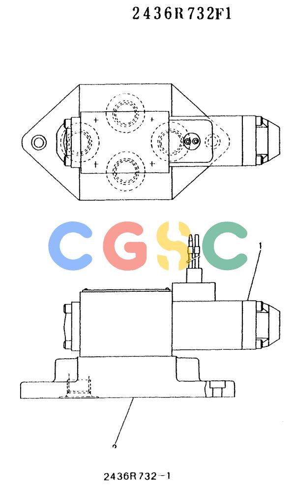 神钢零件查询(K912LC) - MARK II EXCAVATOR ASN YC0301-0737 (1/88-12/03) (11-003) - VALVE ASSY, SOLENOID Kobelco