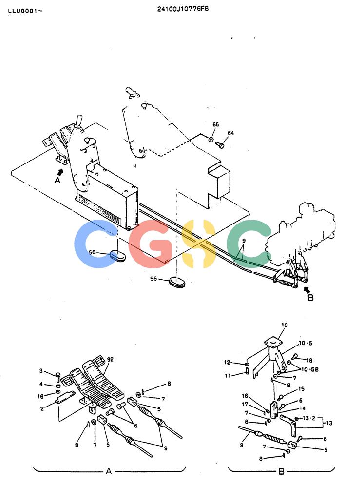 神钢零件查询(MD240BLC) - EXCAVATOR BTW LLU0001 - LLU0300 (1/80-12/06) (03-001[01]) - CONTROL ASSY Kobelco
