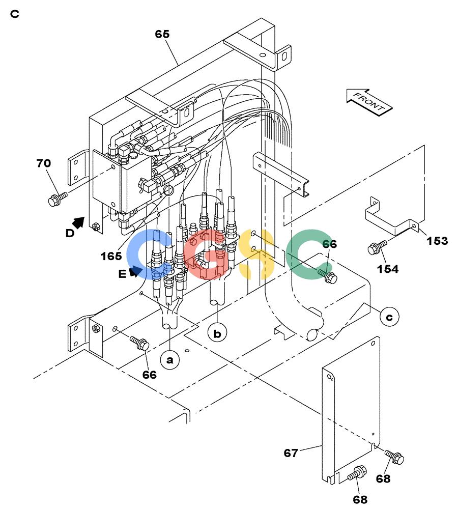 纽荷兰零件查询(E805) - CRAWLER EXCAVATOR TIER 3 (7/06-) (08-030-00[01]) - HYDRAULIC CIRCUIT - HAND CONTROL PILOT (WITHOUT VALVE, PRESSURE RELIEF) New Holland Constructuion
