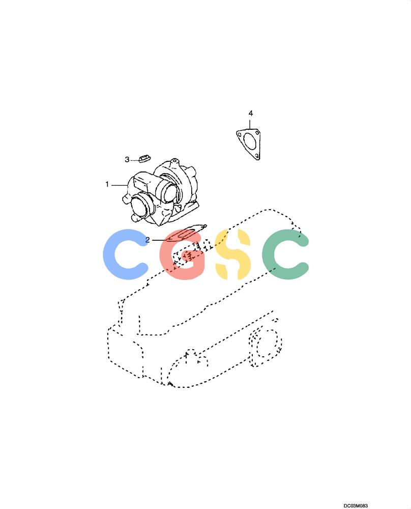 纽荷兰零件查询(EH160) - CRAWLER EXCAVATOR (9/03-) (02 -33[00]) - TURBOCHARGER ASSY New Holland Constructuion