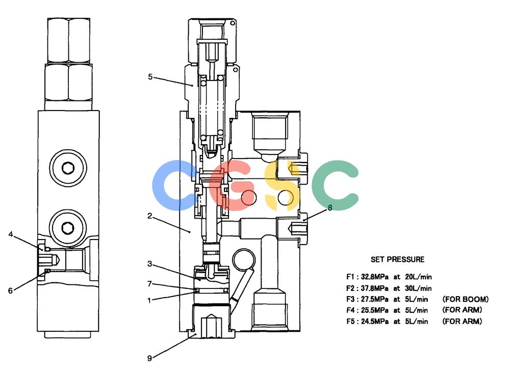纽荷兰零件查询(EH80) - MIDI CRAWLER EXCAVATOR ASN LF04-02000 (N4TA18001 thru N4TA18010, ASN N5TA18011 -) (NA) (1/ (189) - VALVE ASSEMBLY, HOLDING New Holland Constructuion