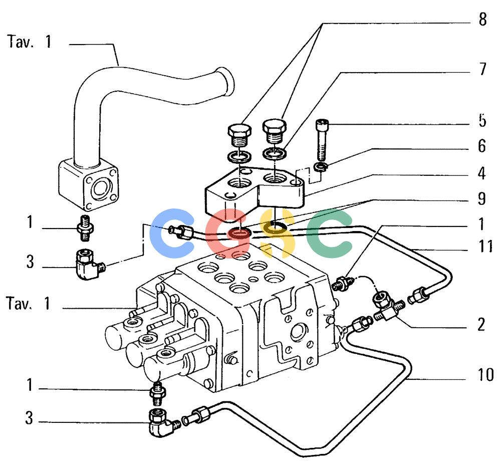 纽荷兰零件查询(FL14E) - CRAWLER LOADER (E3.02[014]) - HYDRAULIC SYSTEM New Holland Constructuion
