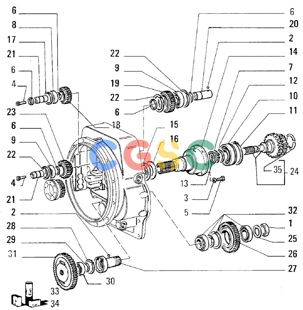 纽荷兰零件查询(FL5B) - CRAWLER LOADER (B2.01/1[007]) - TRANSMISSION New Holland Constructuion