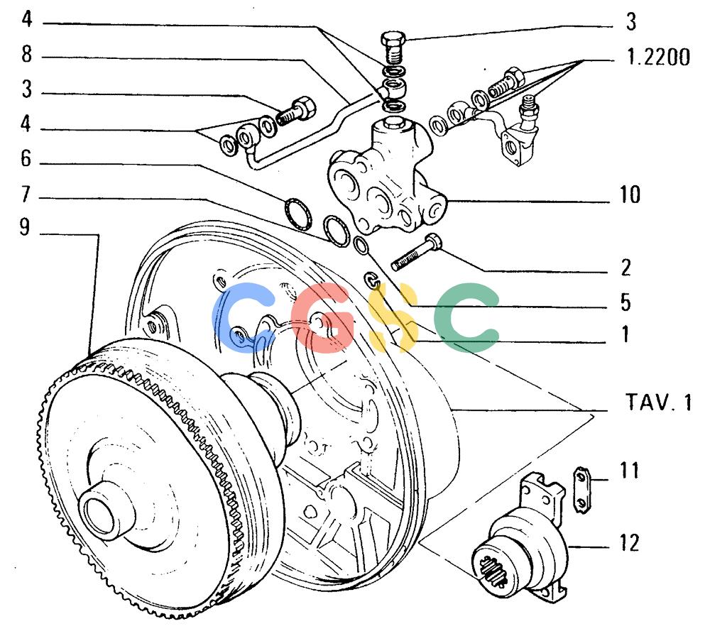 纽荷兰零件查询(FD14E) - CRAWLER DOZER (1.2000[002]) - UNIT TORQUE CONVERTER New Holland Constructuion