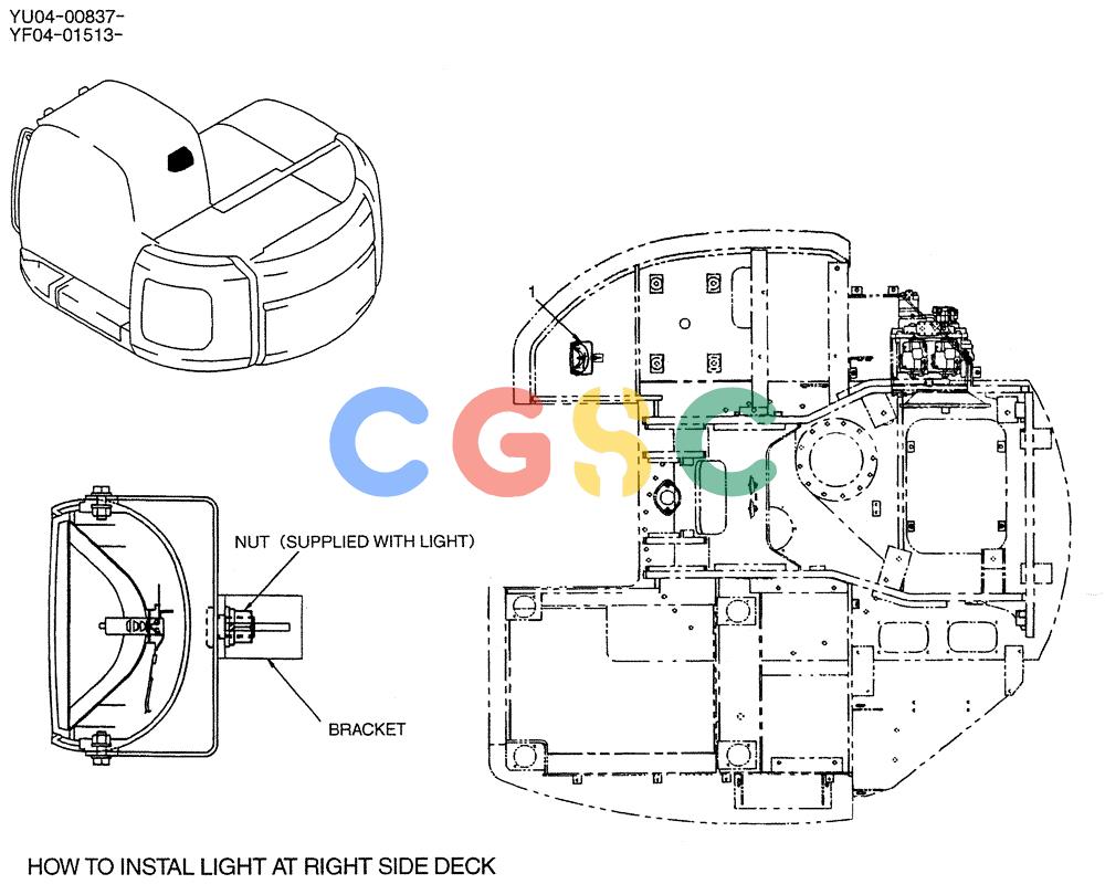 纽荷兰零件查询(E235SRLC) - CRAWLER EXCAVATOR BTW YU04-00837 - YU04-01417 (01-060) - LIGHT INSTAL, UPP New Holland Constructuion