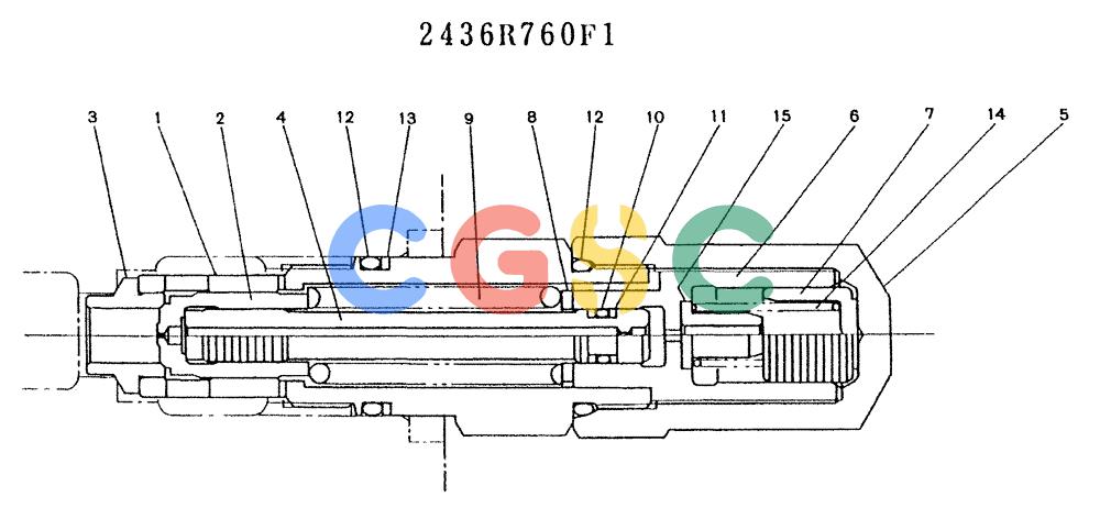 神钢零件查询(K907LC) - MARK II EXCAVATOR ASN YQ0565 (GLOBAL) (1/87-12/03) (11-007) - VALVE ASSY, RELIEF Kobelco