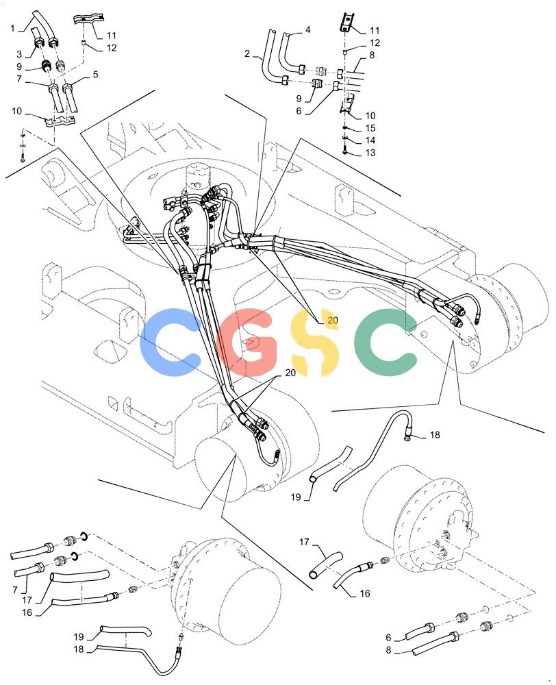 神钢零件查询(ED150-2) - BLADE RUNNER EXCAVATOR/DOZER ASN LH01-01001 (1/09-12/12) (02-012[01]) - HYDRAULIC LINES, LOWER Kobelco