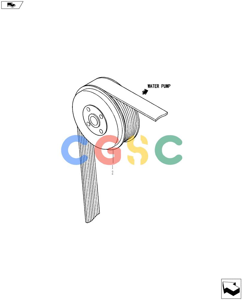 神钢零件查询(ED150-2) - BLADE RUNNER EXCAVATOR/DOZER ASN LH01-01001 (1/09-12/12) (08-025[00]) - WATER PUMP PULLEY Kobelco