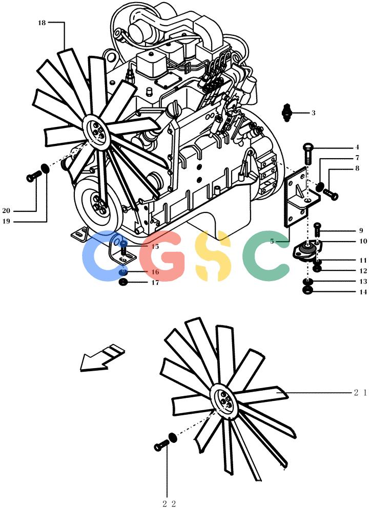 纽荷兰零件查询(DC100) - CRAWLER DOZER (N.A. VERSION) (4/00-) (0.500[02]) - SUSPENSION - ENGINE DC70 - DC80 - DC100 New Holland Constructuion