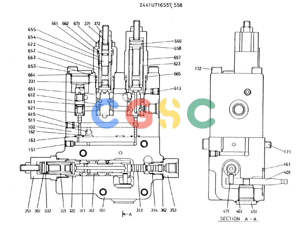 神钢零件查询(MD300LC) - EXCAVATOR BTW YC0101 - YC0300 (1/80-12/06) (08-026) - BLOCK ASSY Kobelco
