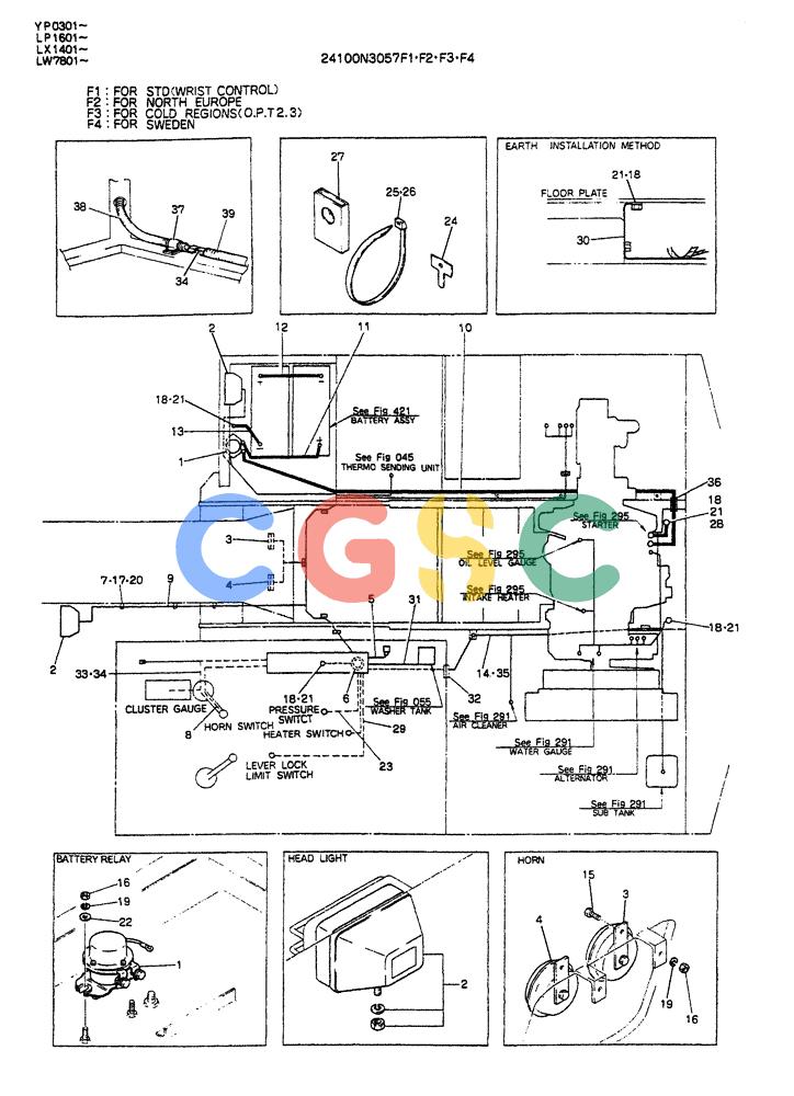 神钢零件查询(K905ALC) - EXCAVATOR ASN YP0301 (1/86-12/03) (05-019) - WIRING ASSY, ELEC (WRIST CONTROL) Kobelco
