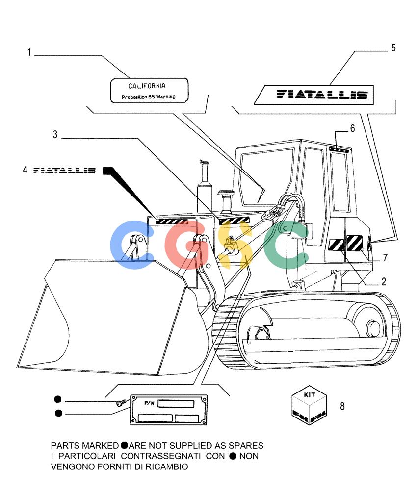纽荷兰零件查询(FL175) - CRAWLER LOADER (N.A. VERSION) (6/92-) (9.782[01]) - FIATALLIS VERSION - OPTIONAL CODE 76041732 New Holland Constructuion
