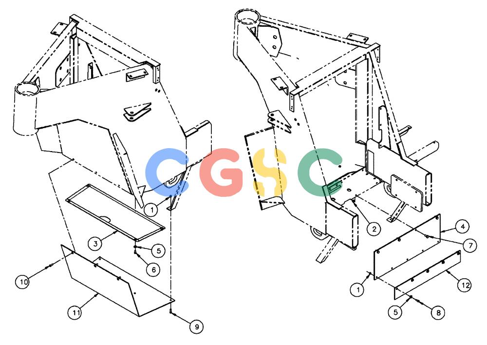 凯斯零件查询(FLX3300B) - FLOATER - 2002 (9/02-10/03) (04-013) - LOWER BAFFLE COMPONENTS Case Agriculture