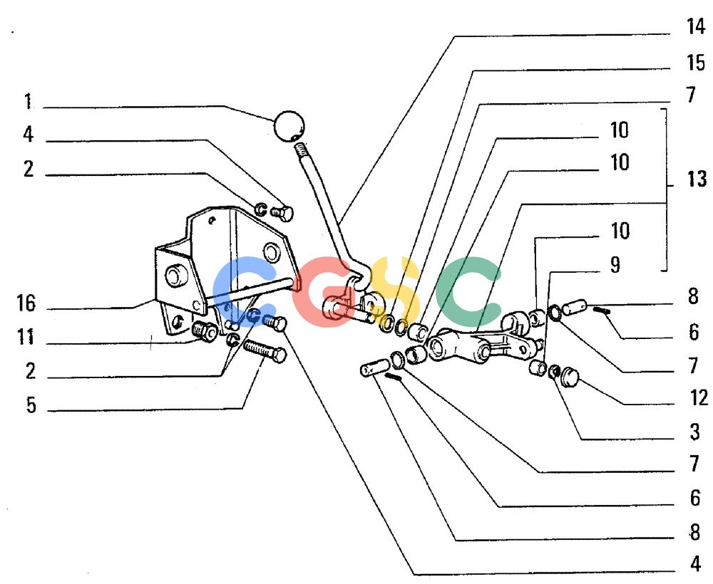 纽荷兰零件查询(FL5B) - CRAWLER LOADER (B2.07[001]) - GEARSHIFT OUTER CONTROLS New Holland Constructuion