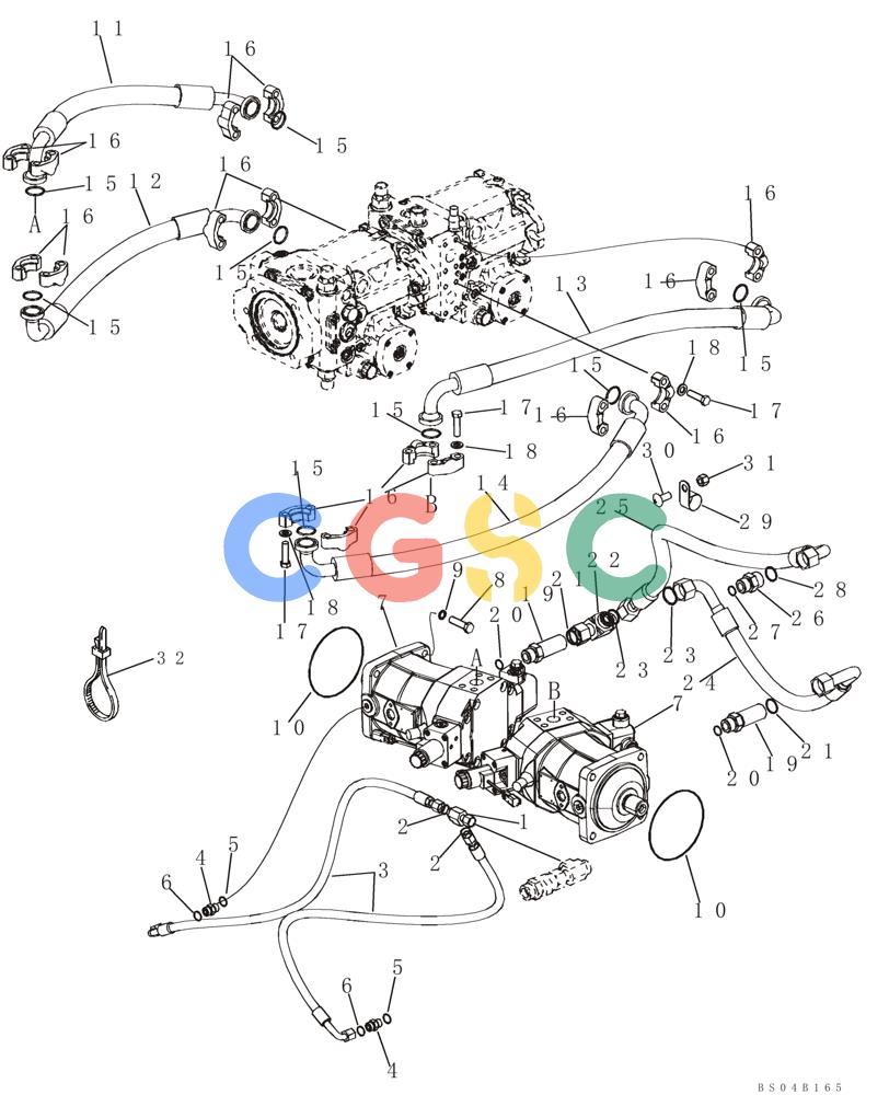 纽荷兰零件查询(D75) - CRAWLER DOZER - NA (1/06-) (06-03) - HYDROSTATICS - MOTOR, DRIVE New Holland Constructuion