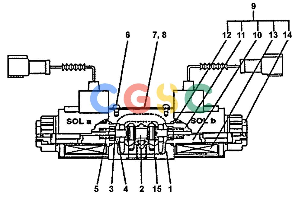 纽荷兰零件查询(E805) - CRAWLER EXCAVATOR (1/05-) (08-130-00[01]) - VALVE SOLENOIDE New Holland Constructuion