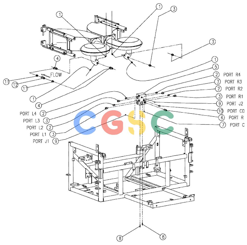 凯斯零件查询(810) - FLEX-AIR APPLICATOR - 2009 (9/09-12/11) (01-025) - FAN LOOP HYDRAULIC GROUP Case Agriculture