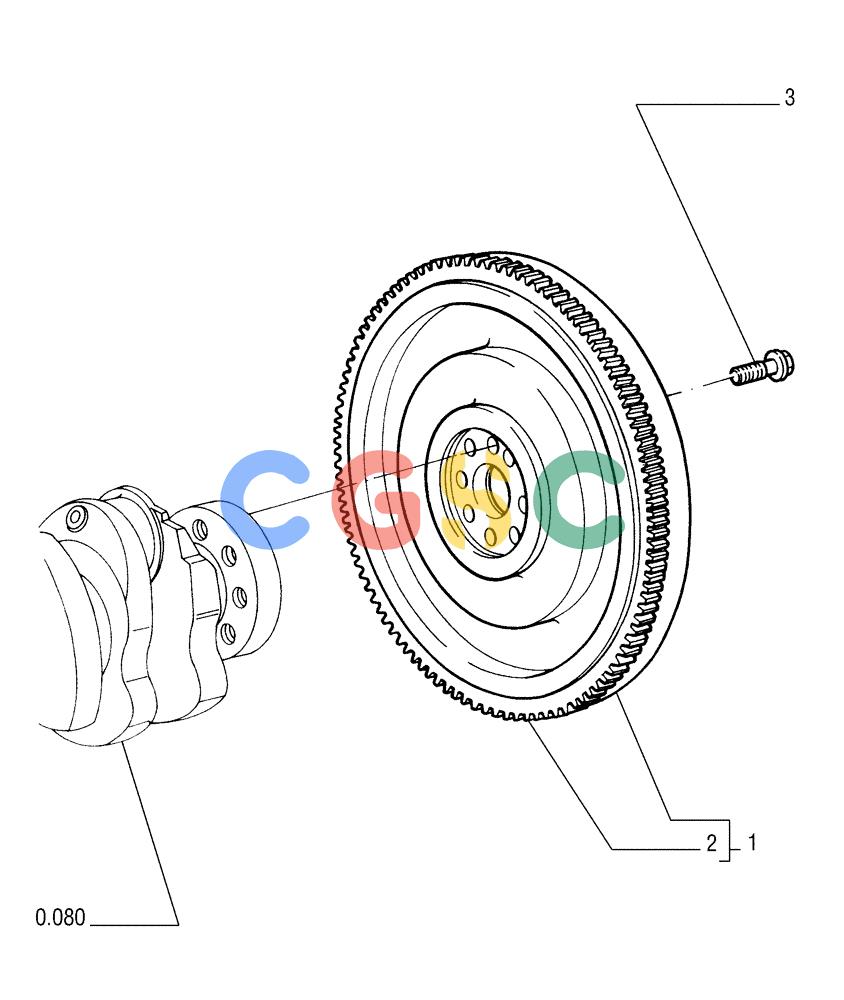 纽荷兰零件查询(FD255) - CRAWLER DOZER (N.A. VERSION) (7/95-) (0.083[01]) - FLYWHEEL - ENGINE New Holland Constructuion