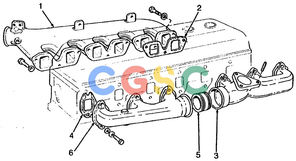 纽荷兰零件查询(65B) - MOTORGRADERS (A2.54[001]) - MANIFOLDS - INTAKE & EXHAUST New Holland Constructuion