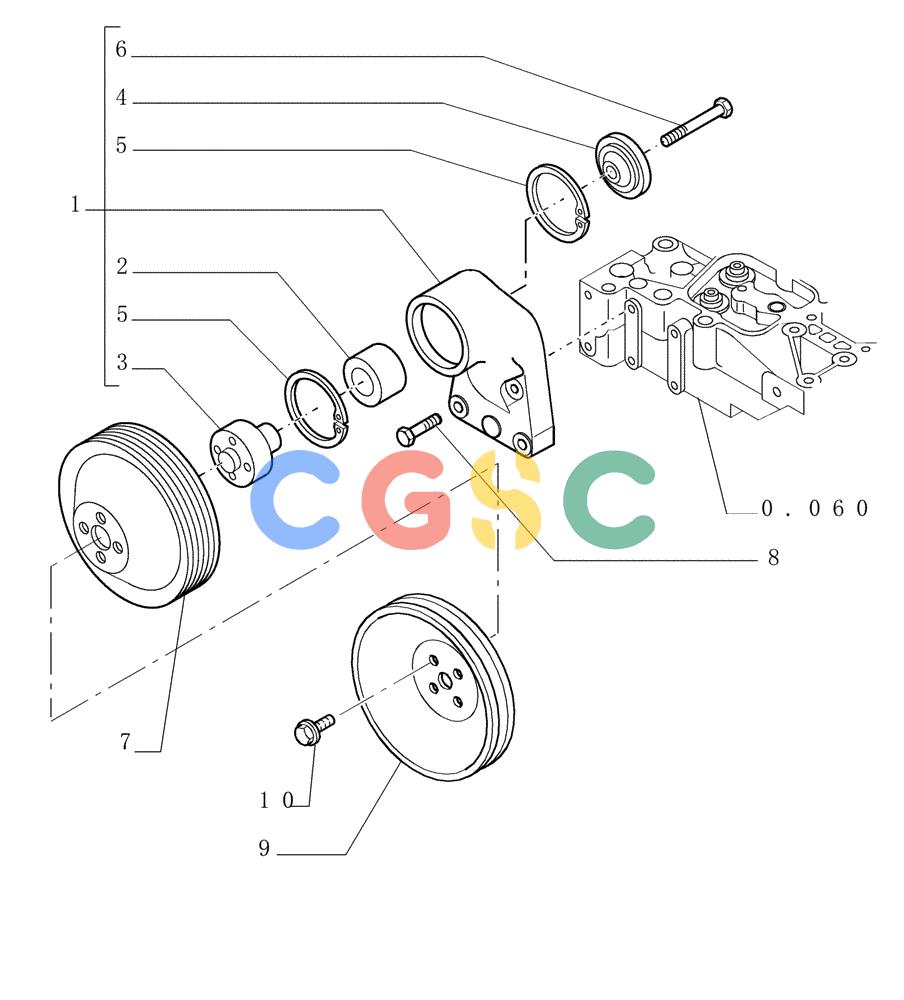 纽荷兰零件查询(DC150.B) - CRAWLER DOZER TIER 2 (3/03-) (0.345[01]) - FAN DRIVE New Holland Constructuion