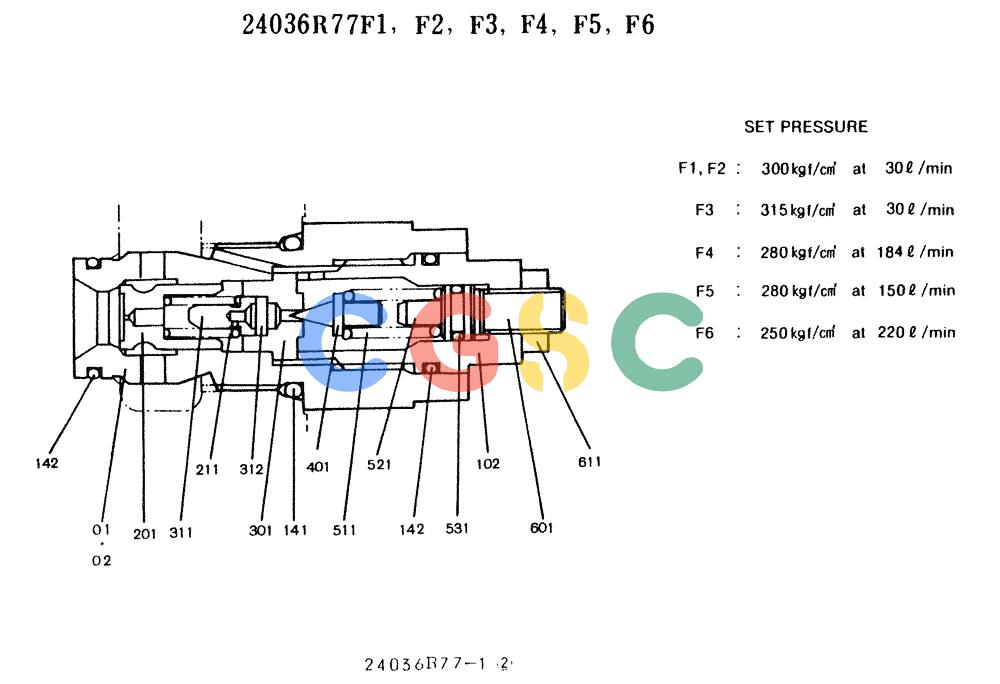 神钢零件查询(K912LC) - MARK II EXCAVATOR ASN YC0301-0737 (1/88-12/03) (11-049) - VALVE ASSY, PORT RELIEF Kobelco