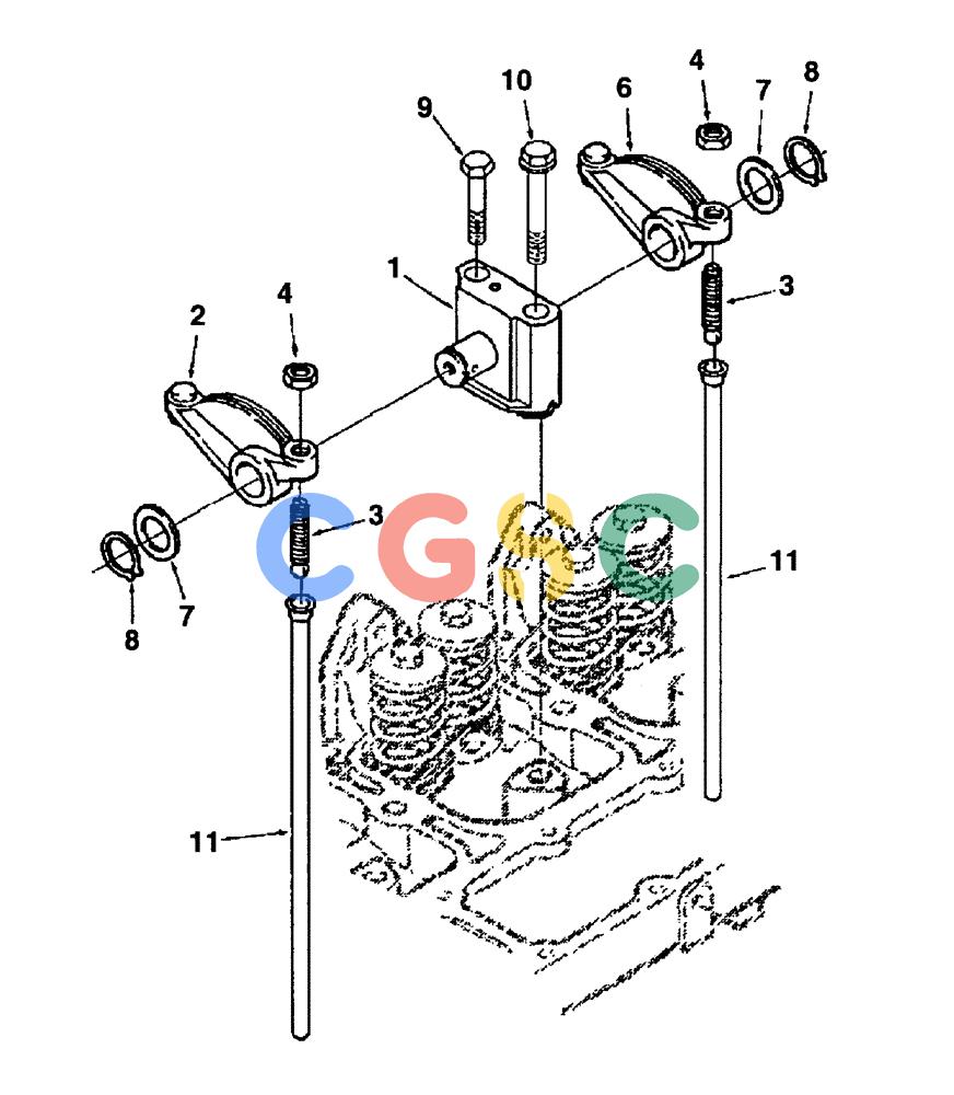 纽荷兰零件查询(DC100) - CRAWLER DOZER (N.A. VERSION) (4/00-) (0.060[02]) - CYLINDER HEAD DC70 - DC80 - DC100 New Holland Constructuion