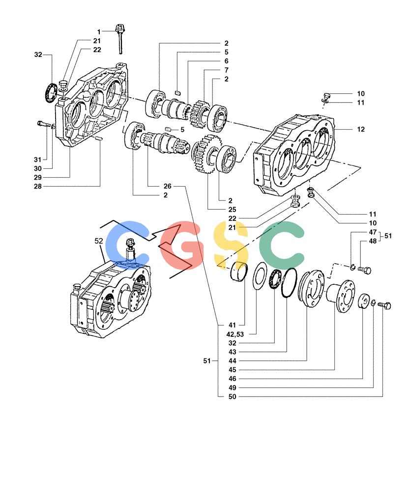 纽荷兰零件查询(DC100) - CRAWLER DOZER (N.A. VERSION) (4/00-) (9.380[01E]) - HYDROSTATIC DRIVE COUPLER WITH PTO DC100 New Holland Constructuion