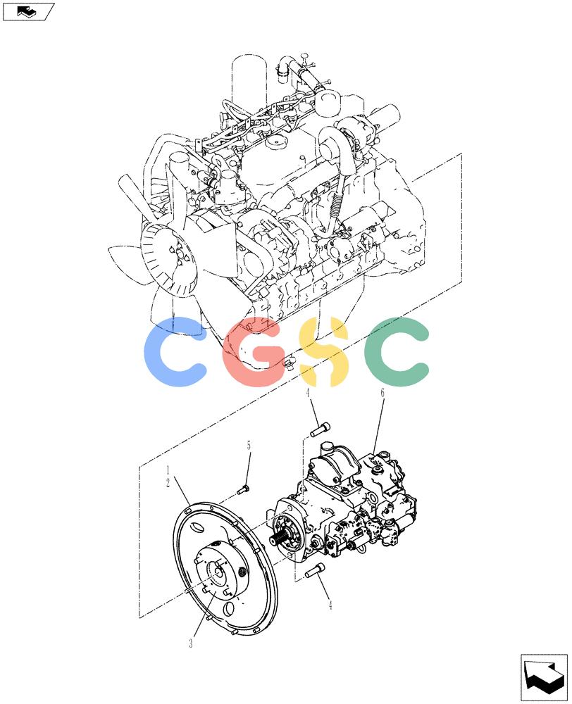 神钢零件查询(ED150-2) - BLADE RUNNER EXCAVATOR/DOZER ASN LH01-01001 (1/09-12/12) (01-015[01]) - POWER TAKE OFF ASSEMBLY Kobelco