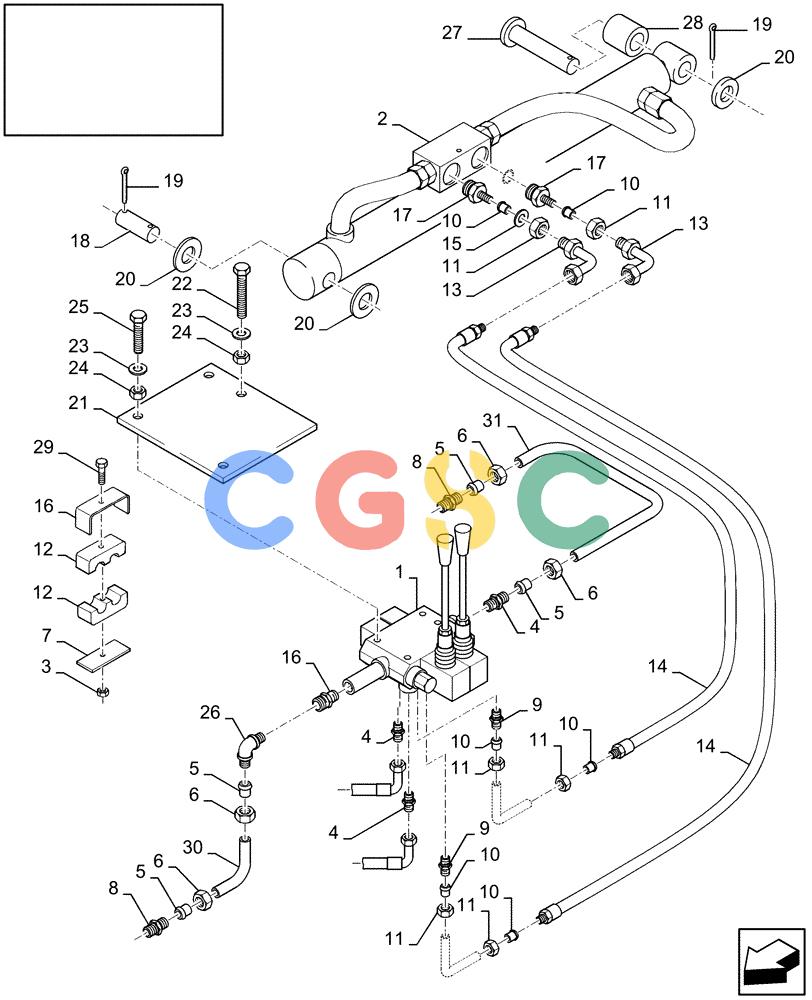 凯斯零件查询(LBX432S) - BIG RECTANGULAR BALER (3/03-12/08) (18.84070331[01]) - DIA : ROLLER BALE CHUTE Case Agriculture
