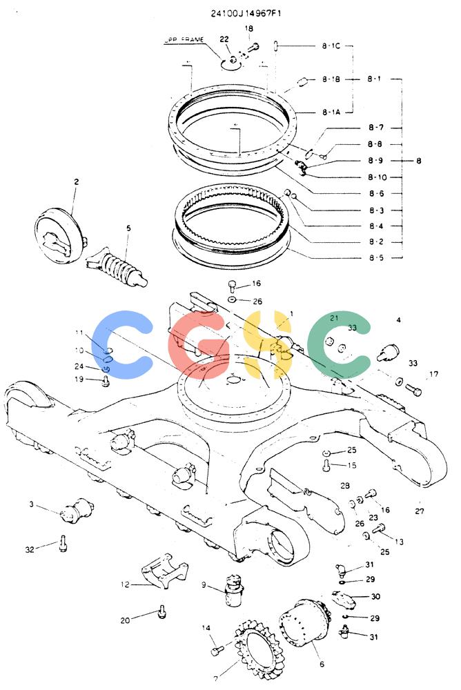 神钢零件查询(MD200C) - EXCAVATOR BTW YQU0701 - YQU2000 (1/80-12/06) (07-001) - INSTAL. LOW Kobelco