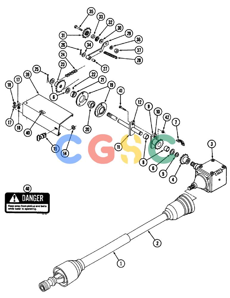 凯斯零件查询(3440) - CASE IH ROUND BALER (1/87-12/87) (08) - MAIN DRIVE TRAIN Case Agriculture