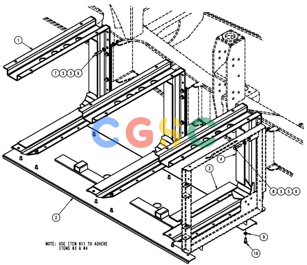 凯斯零件查询(FLX3510) - FLOATER (8/04-8/06) (04-011) - TANK/WALKWAY GROUP, CS Case Agriculture