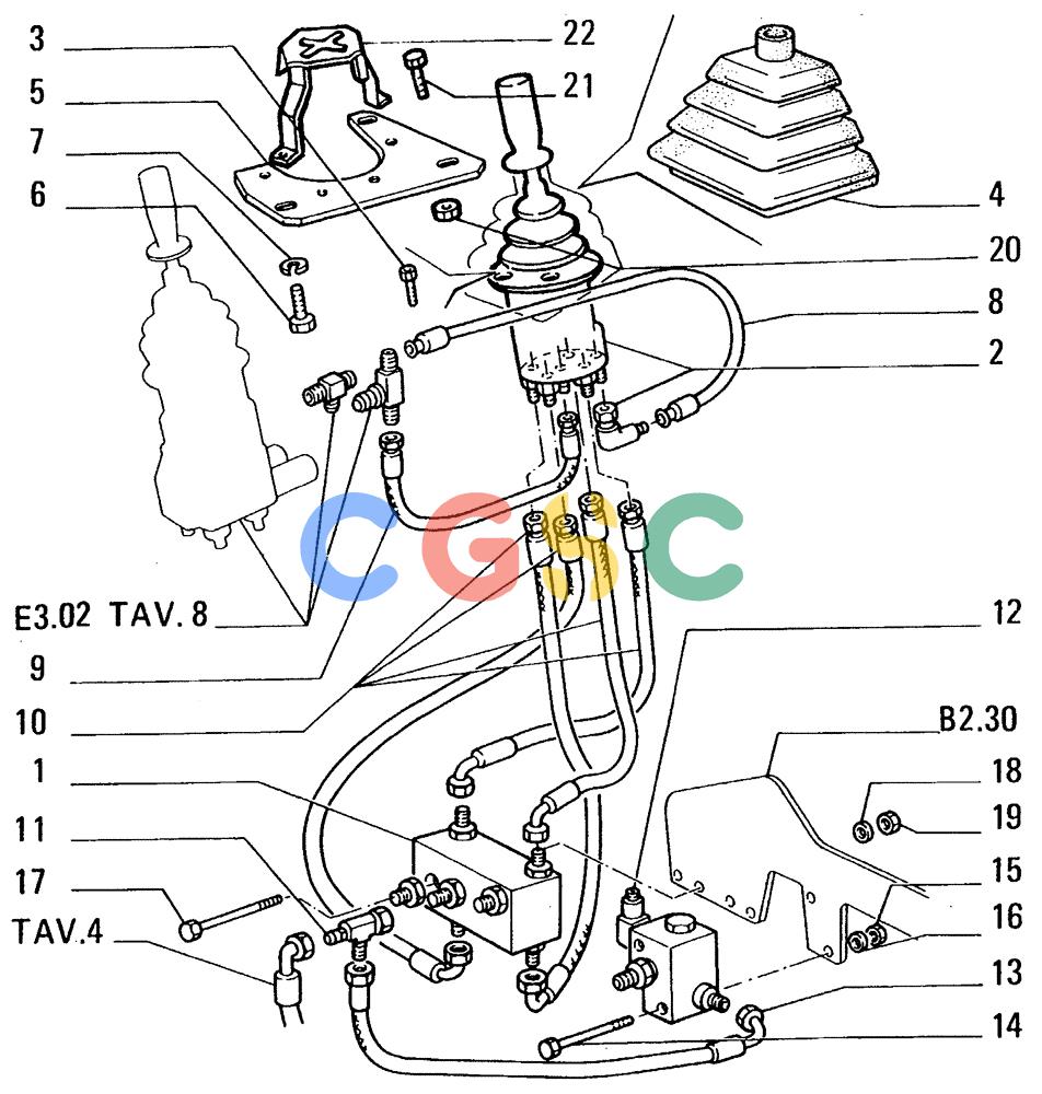 纽荷兰零件查询(FL14E) - CRAWLER LOADER (E3.02/2[003]) - HYDRAULIC SYSTEM New Holland Constructuion