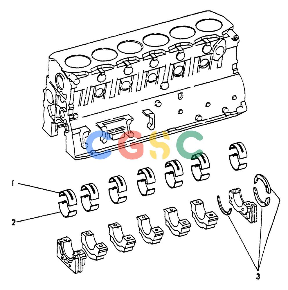 神钢零件查询(65R5P) - MITSUBISHI DIESEL ENGINE - LK300A WHEEL LOADER (1/06-12/06) (01-006) - MAIN BEARING Kobelco