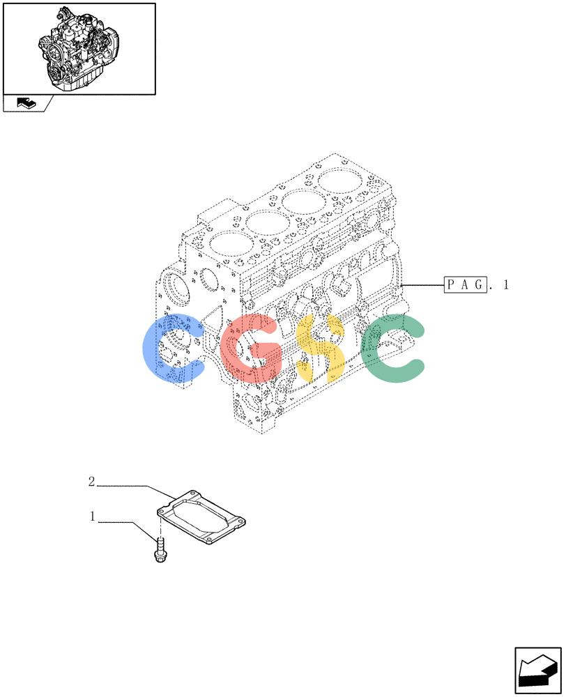 神钢零件查询(F4GE9484A J600) - ENGINE 504120790 - 87052264 (1/07-12/10) (0.04.0[02]) - CRANKCASE (2852728) Kobelco