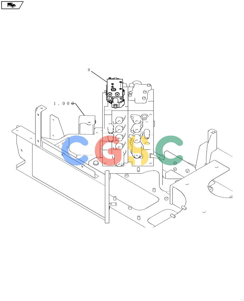 纽荷兰零件查询(E235BSR) - CRAWLER EXCAVATOR (5/07-) (1.050[03]) - HYDRAULIC CONTROL VALVE New Holland Constructuion