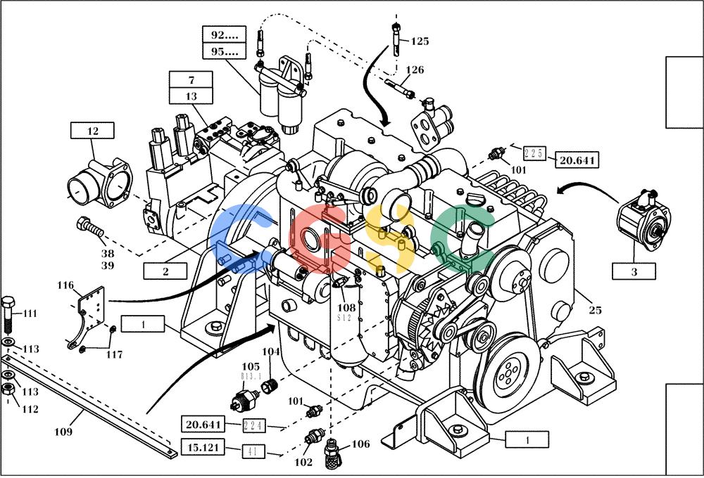 纽荷兰零件查询(EC270) - CRAWLER EXCAVATOR (7/00-) (13.011[002]) - MOTOR MOUNTING PARTS (S/N 727023-UP) New Holland Constructuion