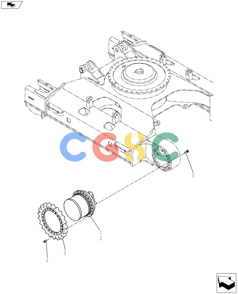 神钢零件查询(ED150-2) - BLADE RUNNER EXCAVATOR/DOZER ASN LH01-01001 (1/09-12/12) (02-009[01]) - MOTOR INSTALLATION, PROPEL Kobelco