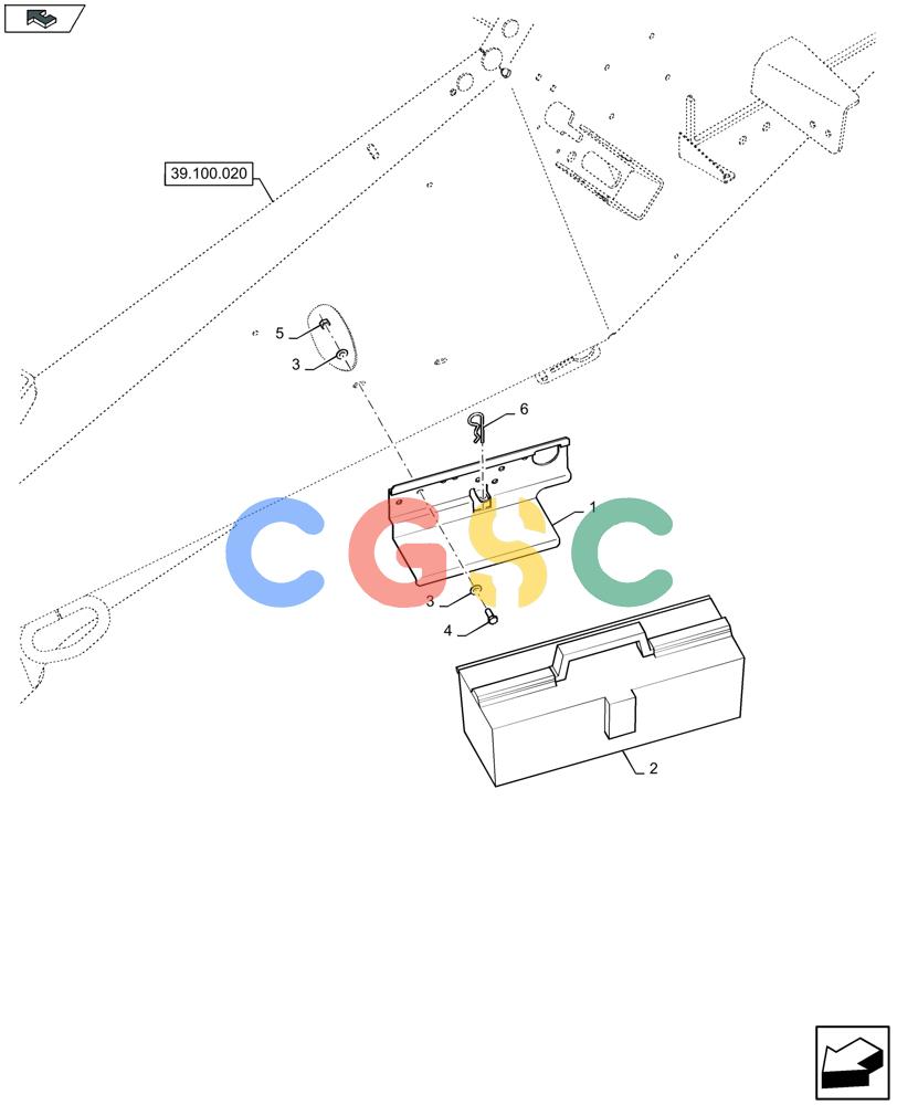 凯斯零件查询(LB434S) - BALER (9/12-) (05.102.030) - TOOLBOX - C084 Case Agriculture