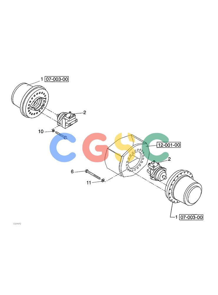 纽荷兰零件查询(CV2500) - VIBRATORY ROLLER (07-002-00[01]) - TRANSMISSION - REAR New Holland Constructuion