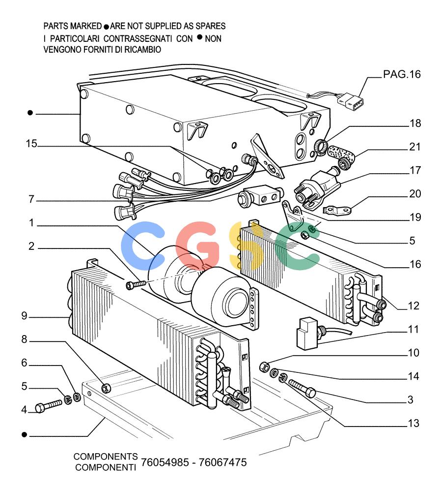 纽荷兰零件查询(DC150PS) - CRAWLER DOZER (9.652[26]) - AIR CONDITIONING - HEATER - OPTIONAL CODE 76076873 New Holland Constructuion