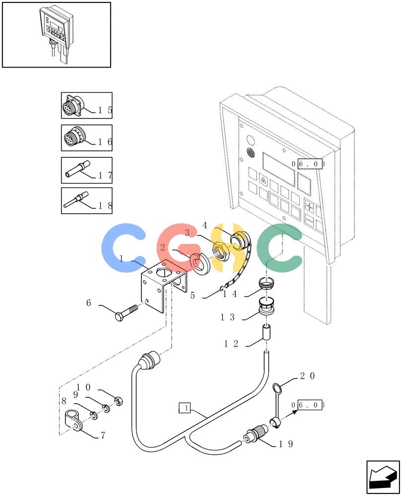 凯斯零件查询(RBX341) - SILAGE PACK ROUND BALER (3/03-12/05) (06.04[01]) - WIRE HARNESS Case Agriculture