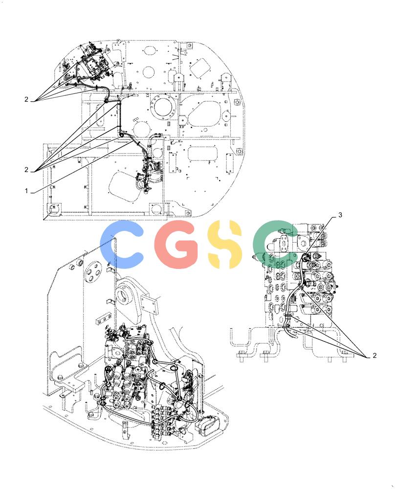 神钢零件查询(ED160 BLADE) - HYDRAULIC EXCAVATOR - ASN LH02-01501 (9/12-12/13) (55.100.DP[10]) - HARNESS, ASSY, UPPER Kobelco