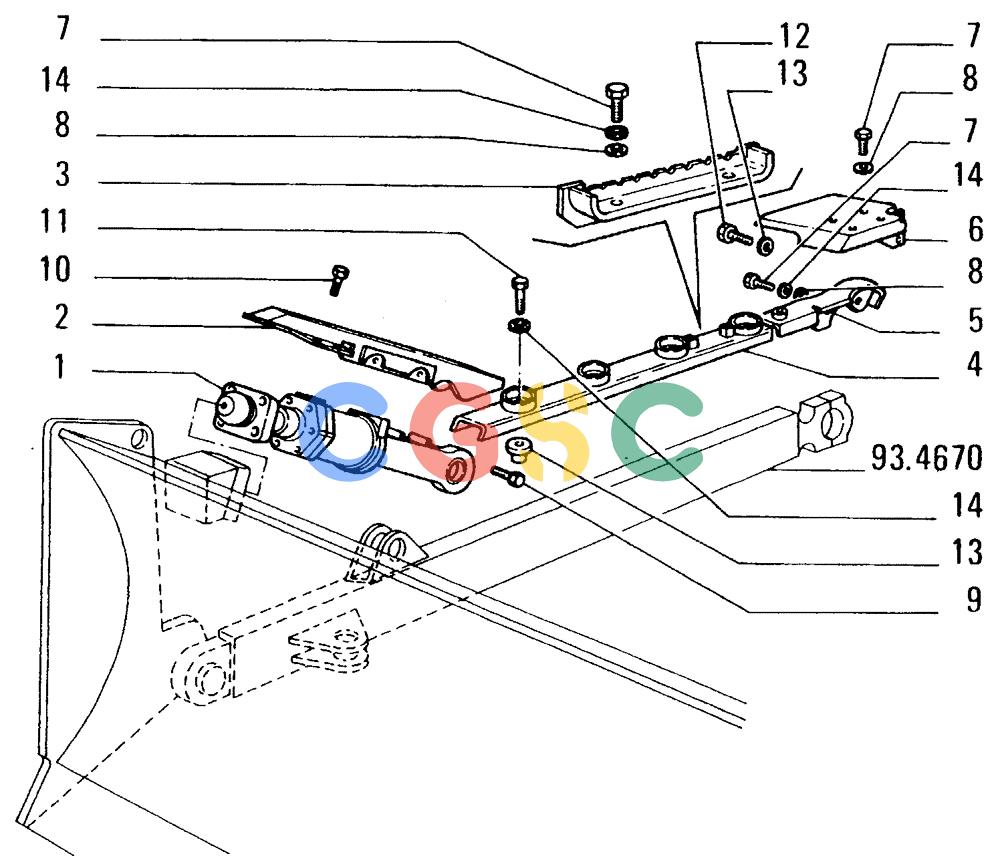 纽荷兰零件查询(FD14E) - CRAWLER DOZER (93.4700[001]) - TILT CYLINDER-FRONT IMPLEMENT (May 15 2009 9:21AM) New Holland Constructuion