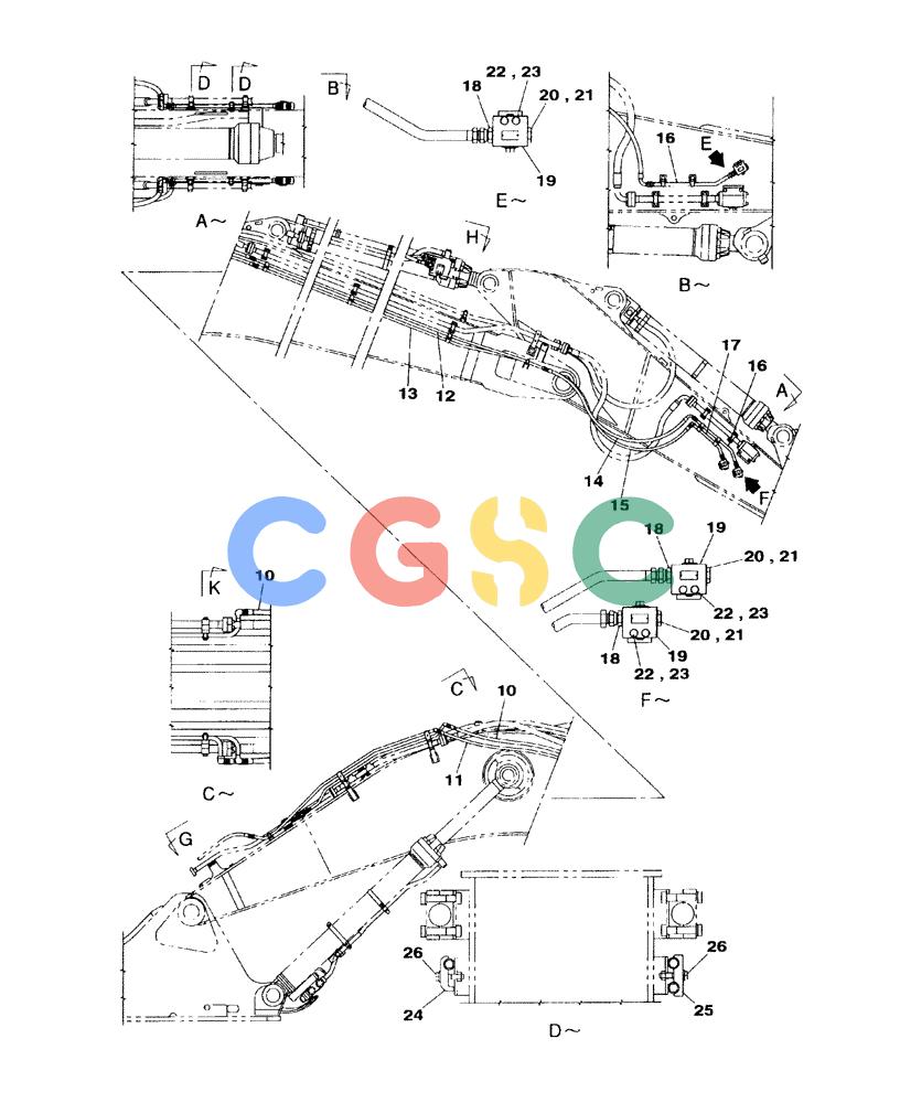 纽荷兰零件查询(E805) - CRAWLER EXCAVATOR (1/05-) (08-141-00[01]) - SECOND OPTION - LINE New Holland Constructuion